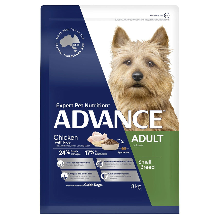 Advance Dog Adult Chicken & Rice Small Breed 8kg