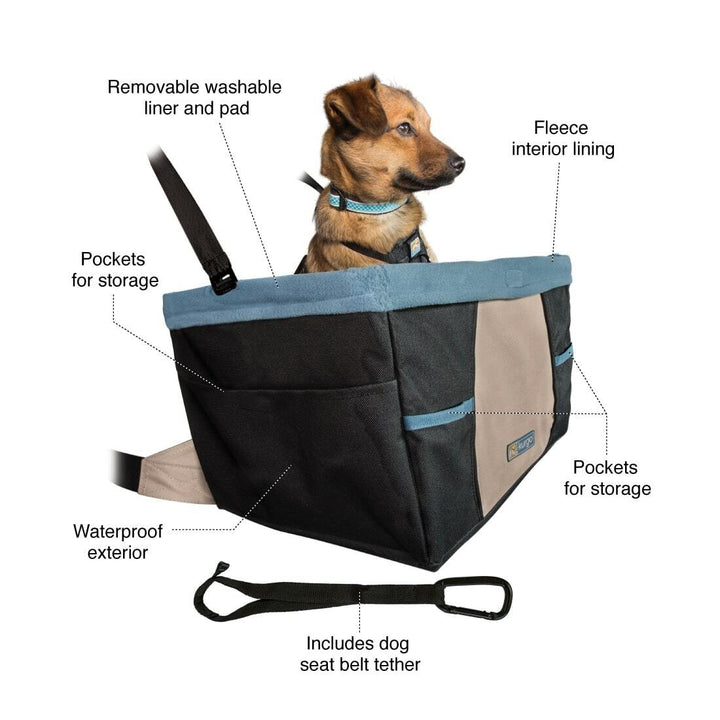 Car Booster Seat Kurgo Rover Black & Hampton Sand