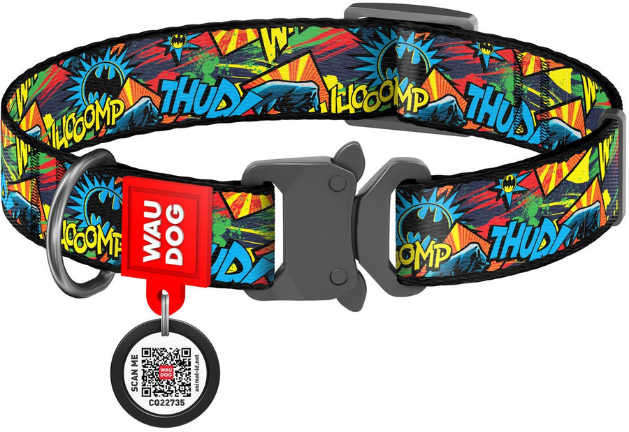 Waudog Dog Collar Batman Bright [:extra Small]