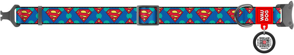 Waudog Dog Collar Superman Logo [:extra Small]