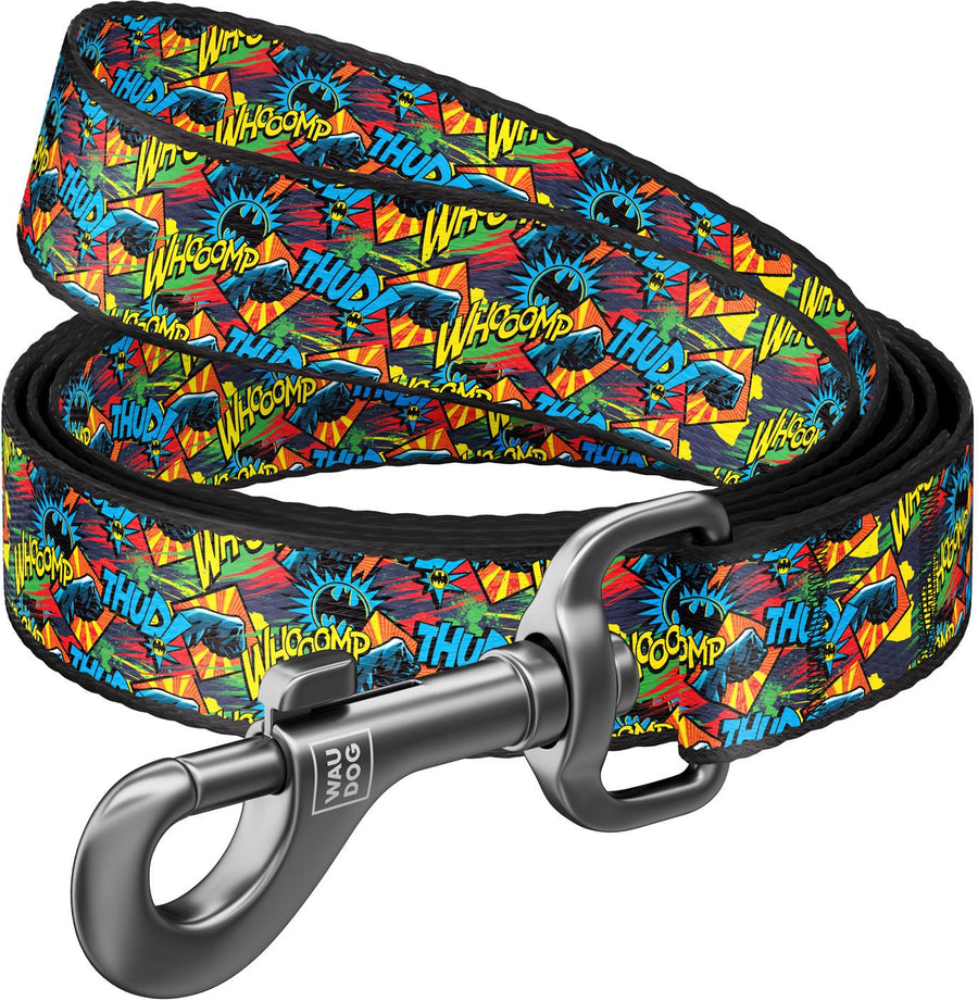 Waudog Dog Leash Collar Batman Bright 122cm