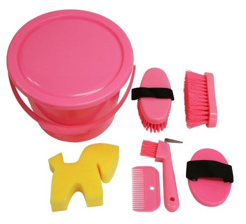 Grooming Kit Bucket Showmaster Pink