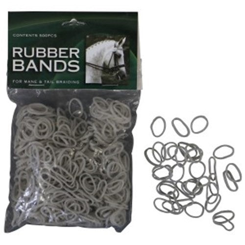 Plaiting Rubber Bands 500pcs Grey