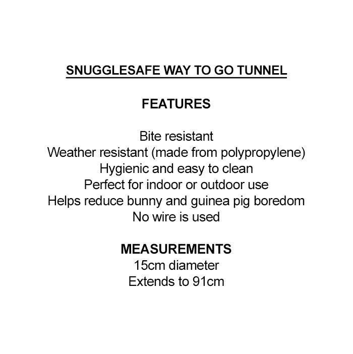 Rabbit Tunnel Small Animal 915mm X 150mm