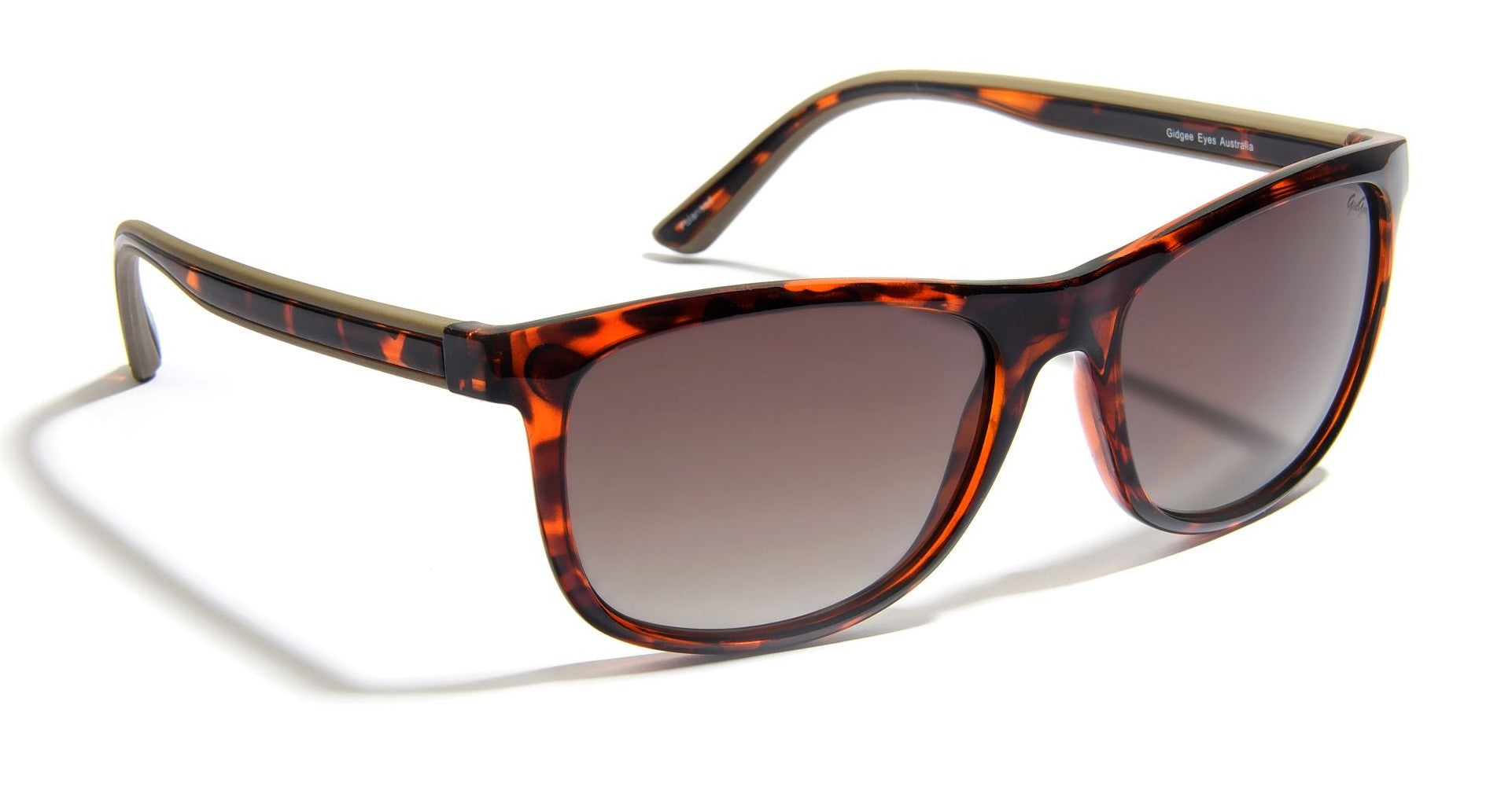 Sunglasses Gidgee Fender Amber Tortoise Frame & Brown Polar Gradient Lens