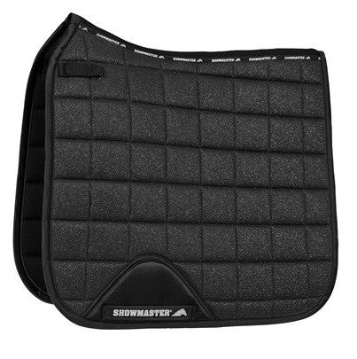 Saddlecloth Dressage Glitter Kwik Dry Black