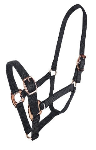 Headstall Webbing Estate Black [:cob]
