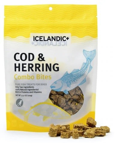Icelandic Dog Treat Cod & Herring Bites 99gm