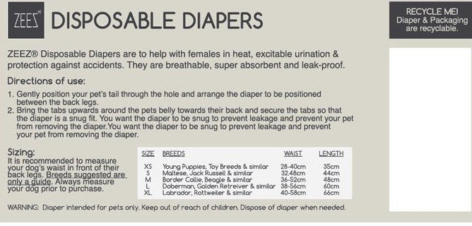 Diapers Disposable Waist 28cm-40cm 12 Pack [:extra Small]