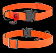 Waudog Waterproof Dog Collar With Qr Passport Red [:l23cm To 35cm]