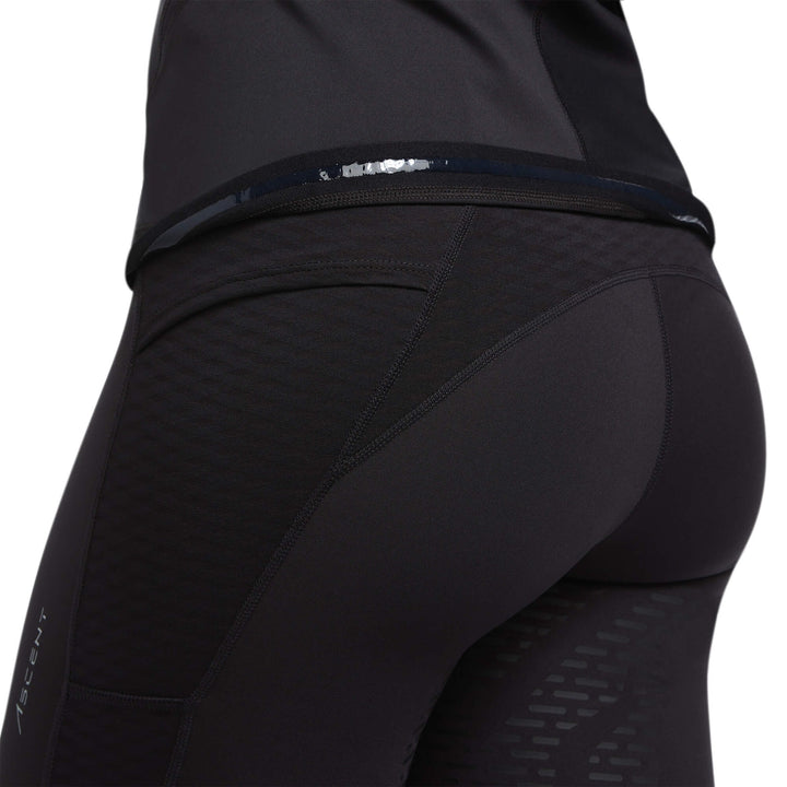 Baselayer Ariat Ascent Short Sleeve Black Ladies [:extra Small]