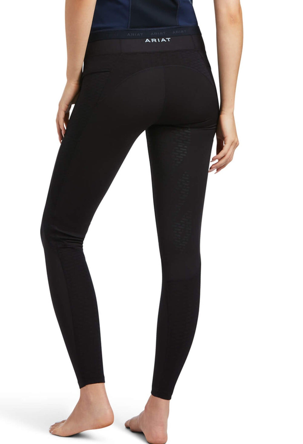 Tights Ariat Ascent Half Grip Black Ladies [:extra Small]