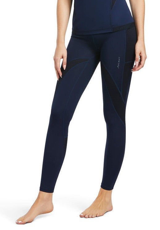 Tights Ariat Ascent Half Grip Navy Ladies [:extra Small]