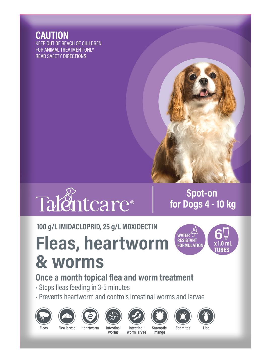 Talentcare Spot On Dog 4kg-10kg 6 Pack