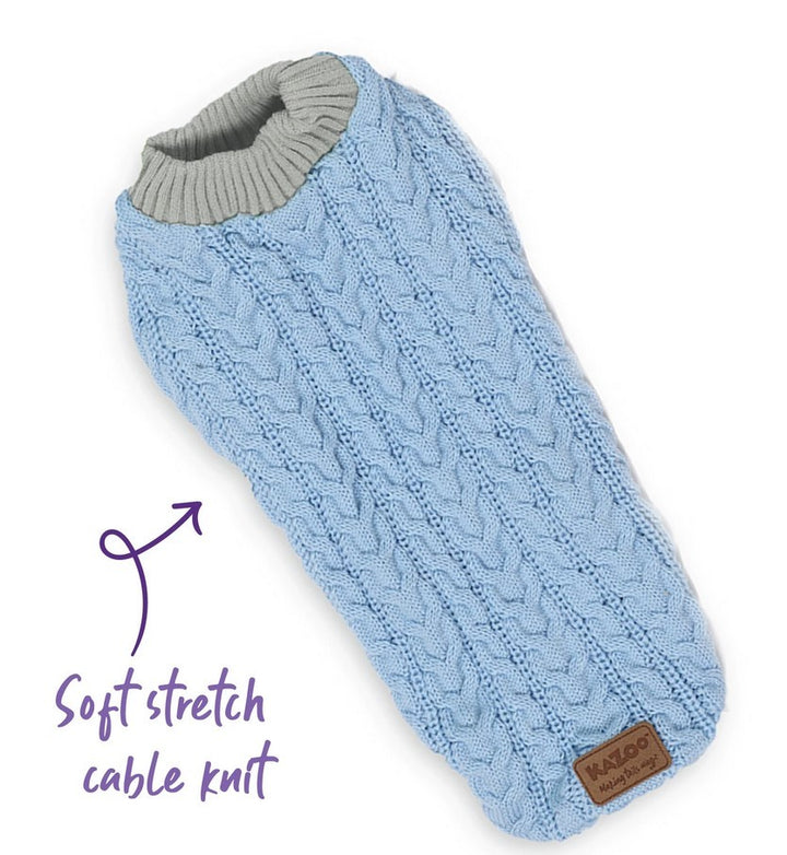 Kazoo Dog Rug Blue Cloud Cable Knit [:27.0cm]