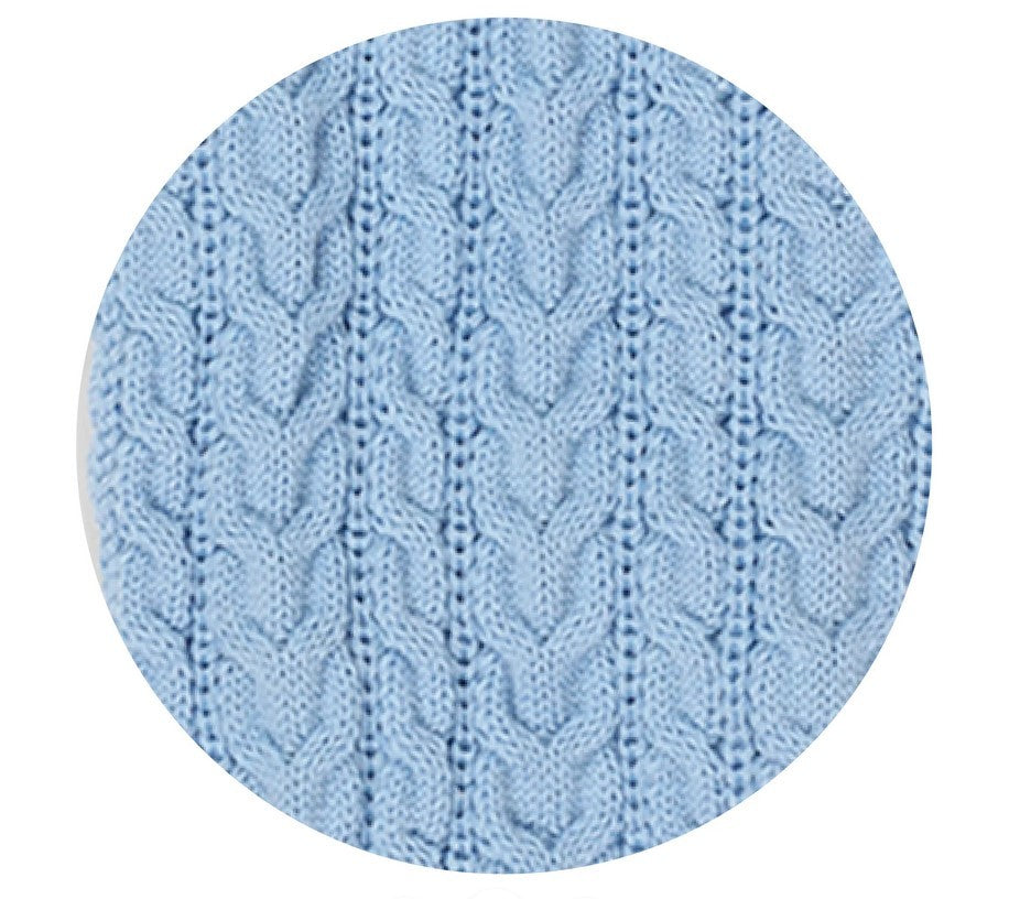 Kazoo Dog Rug Blue Cloud Cable Knit [:27.0cm]