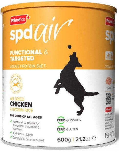 Prime 100 Air Spd Chicken & Brown Rice 600gm