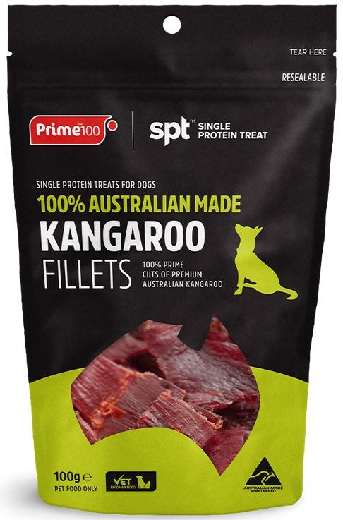 Prime Treats Kangaroo Fillets 100gm