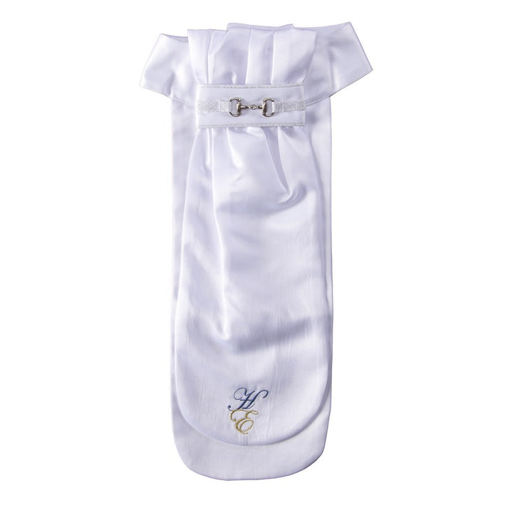 Stock Tie Huntington Snaffle Bit White