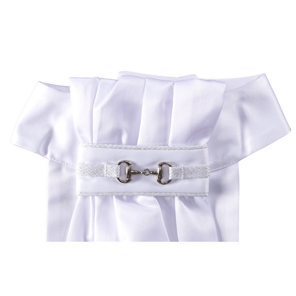 Stock Tie Huntington Snaffle Bit White