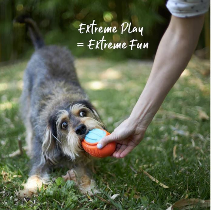 Kazoo Dog Toy Extreme Play Tough Footy Medium