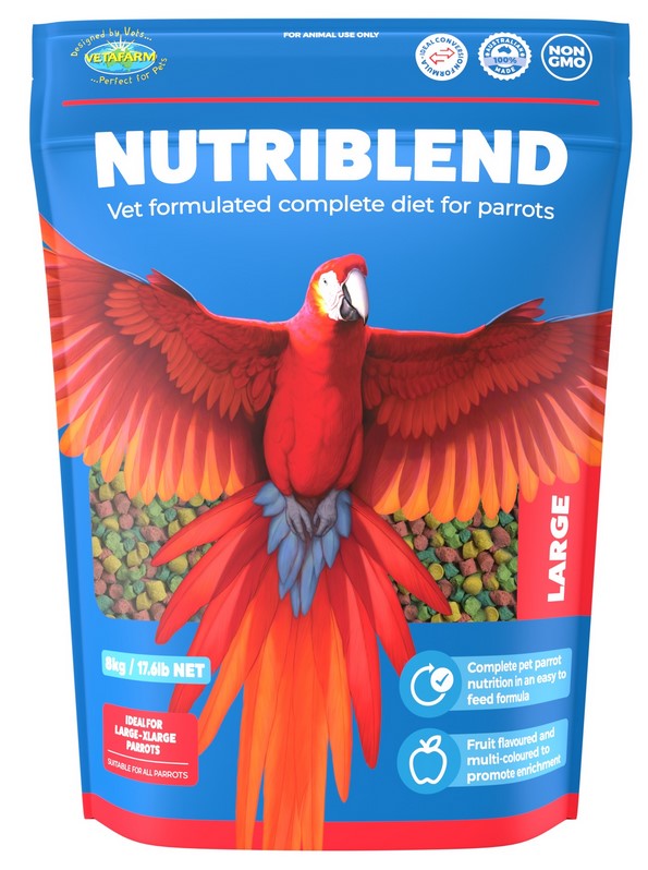 Vetafarm Bird Nutriblend Pellets Large 8kg 