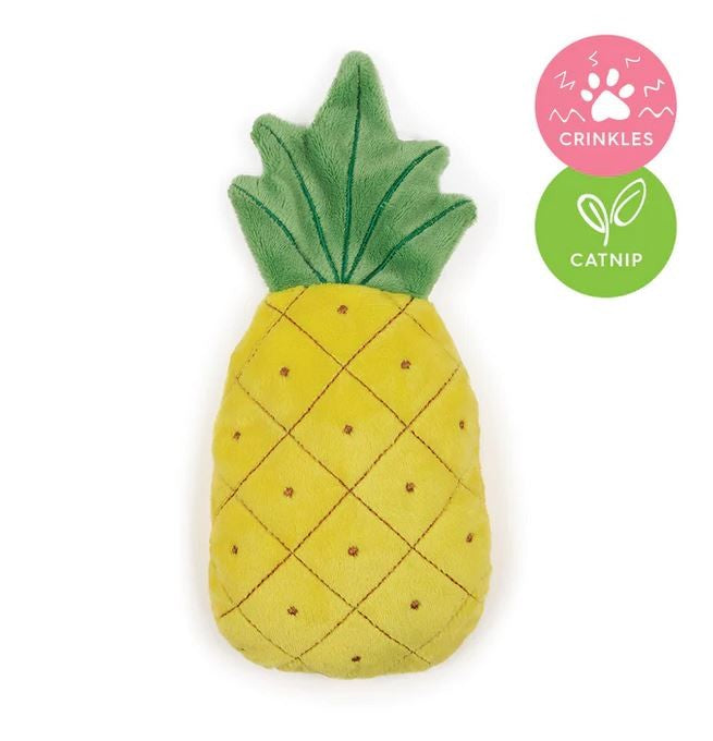 Cat Toy Kazoo Crinkly Pineapple
