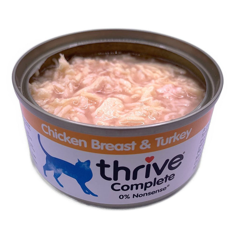Thrive Cans Cat Adult Chicken & Turkey 75gm Each-Thrive-Ascot Saddlery