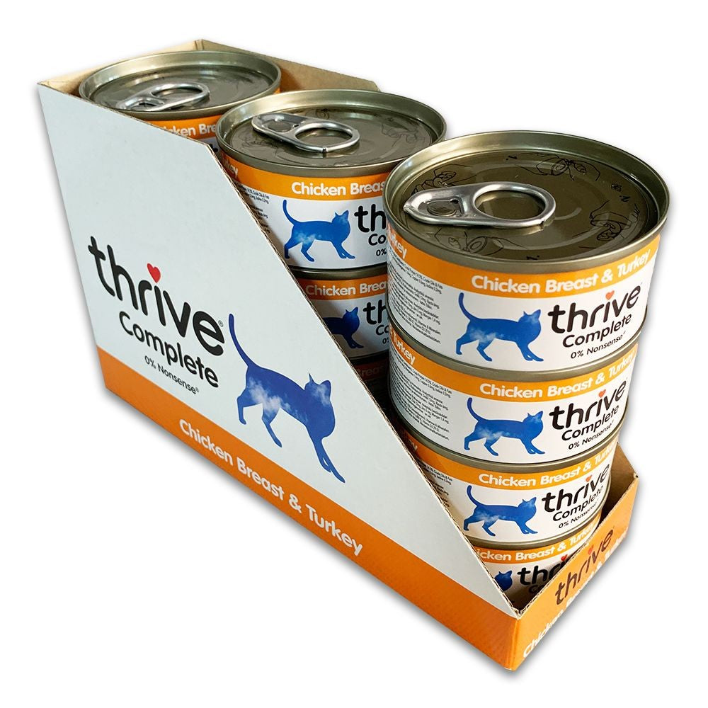 Thrive Cans Cat Adult Chicken & Turkey 75gm Each [:1x 75gm]