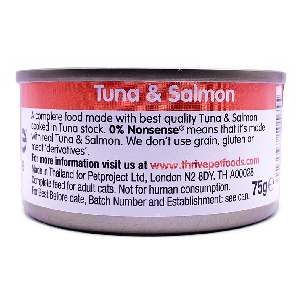 Thrive Cans Cat Adult Tuna & Salmon 75gm Each [:1x 75gm]