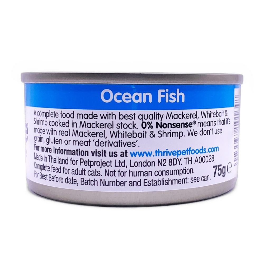 Thrive Cans Cat Adult Ocean Fish 75gm Each [:1x 75gm]