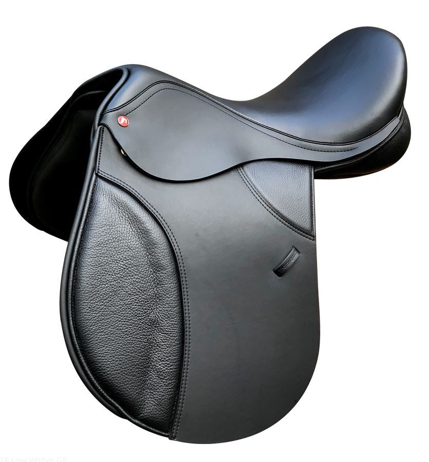 Thorowgood T8 All Purpose Saddle Low Wither Black [:17.0"]