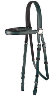 Bridle Head Pvc Full Green & Black Trim