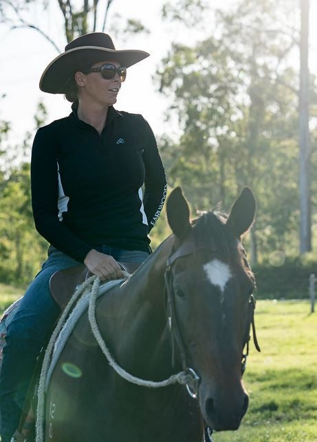 Shirt Earlwood Ava Sunshirt Long Sleeve Black & Grey [:small]