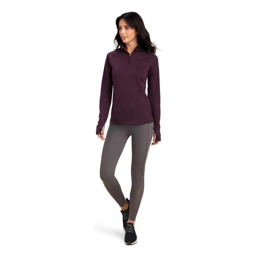Baselayer Ariat Lumina Lowell Long Sleeve Mulberry Ladies [:extra Small]