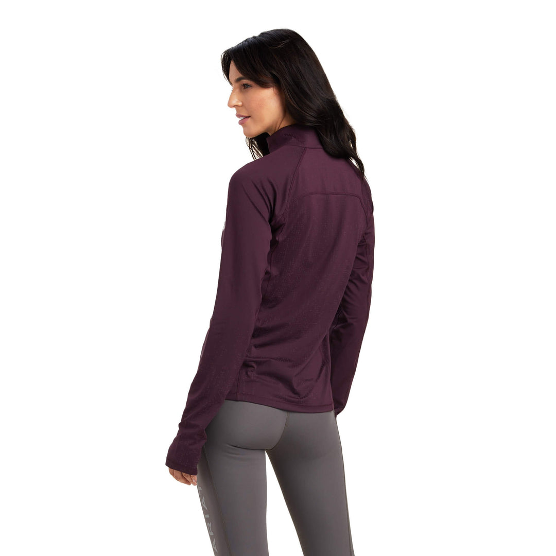 Baselayer Ariat Lumina Lowell Long Sleeve Mulberry Ladies [:extra Small]