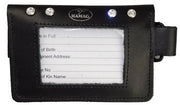 Medical Armband Hamag Leather With Swarovski Crystals Black