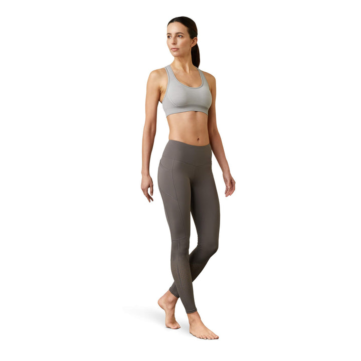 Tights Ariat Eos Full Seat Plum Grey Ladies [:extra Small]