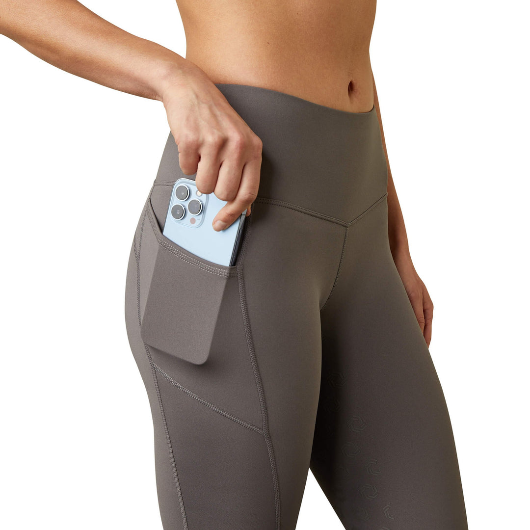 Tights Ariat Eos Full Seat Plum Grey Ladies [:extra Small]