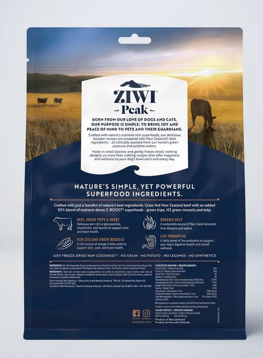 Ziwi Peak Freeze Dried Dog Superboost Beef 320gm