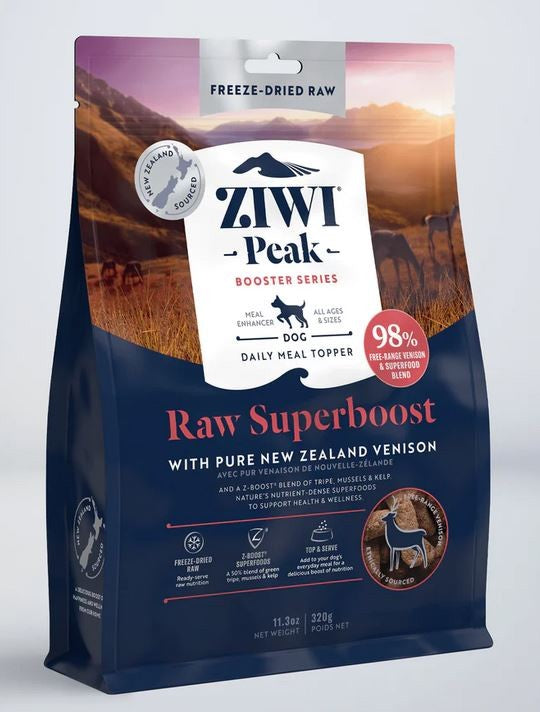 Ziwi Peak Freeze Dried Dog Superboost Venison 320gm