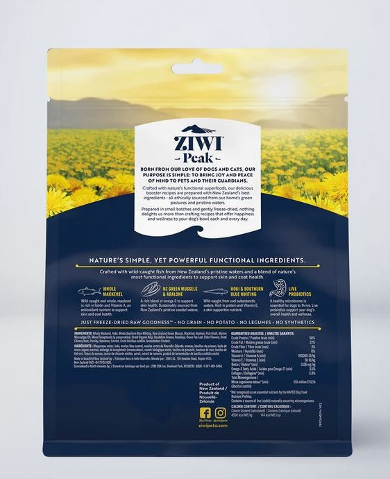 Ziwi Peak Freeze Dried Dog Booster Mackerel Skin & Coat 114gm
