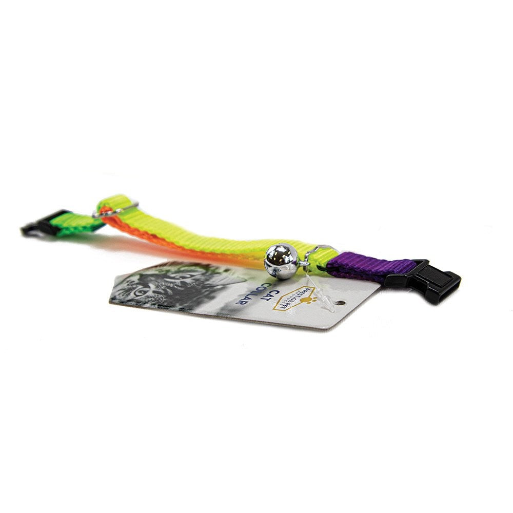 Cat Collar Prestige Rainbow 3/8" Adjustable 13cm-25cm