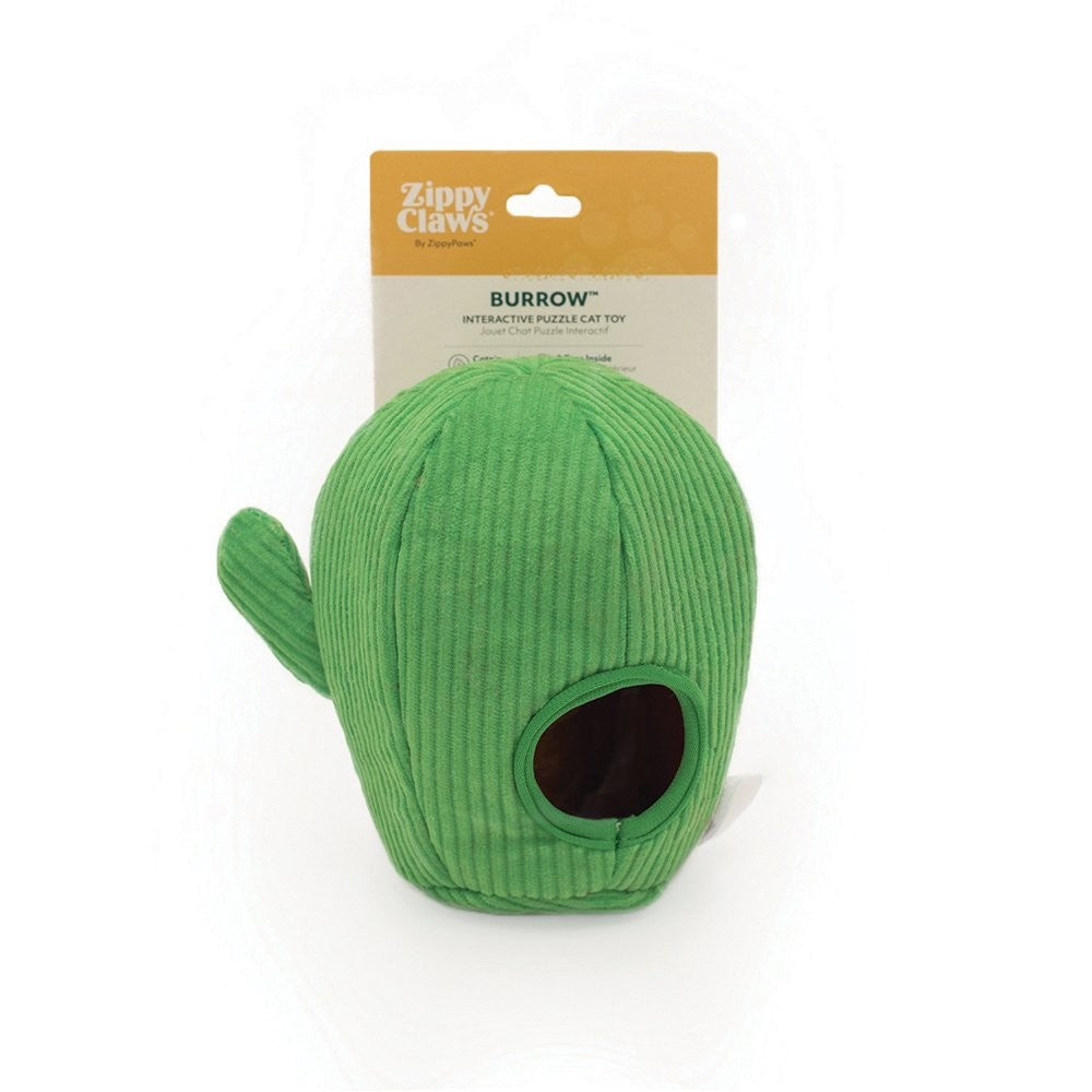 Cat Toy Zippy Claws Burrow Snakes In Cactus 20cm X 10cm X 10cm
