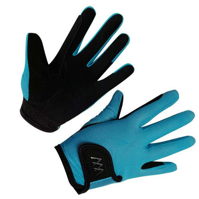Gloves Woof Young Riders Pro Turquoise-Woof-Ascot Saddlery
