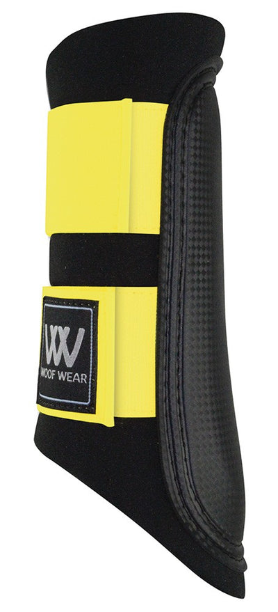 Brushing Boots Neoprene Woof Club Yellow-Woof-Ascot Saddlery
