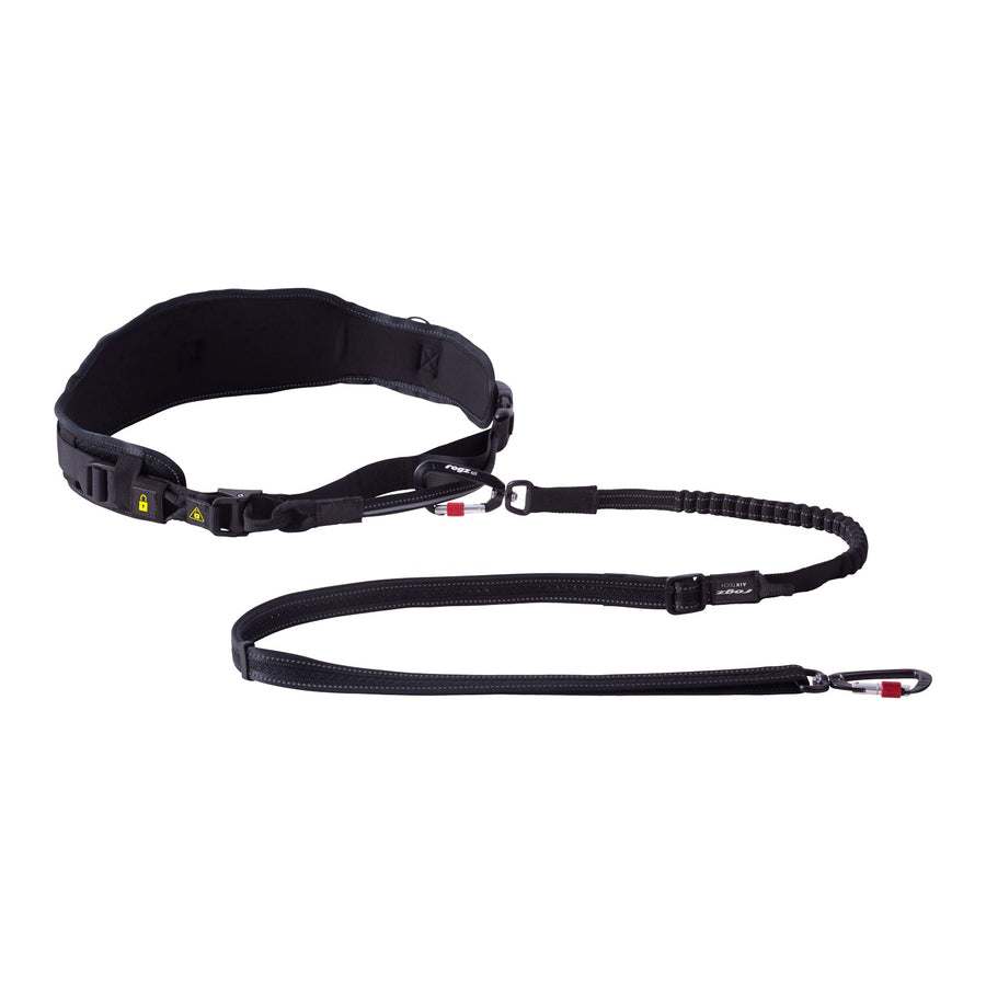 Rogz Airtech Sport Belt & Lead Black [:small/medium]