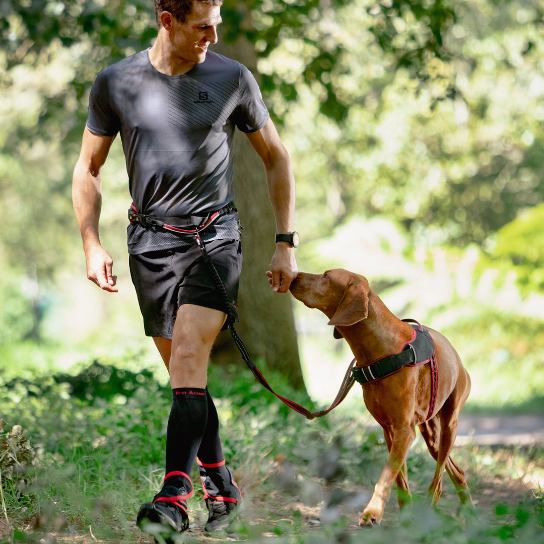 Rogz Airtech Sport Belt & Lead Black [:small/medium]