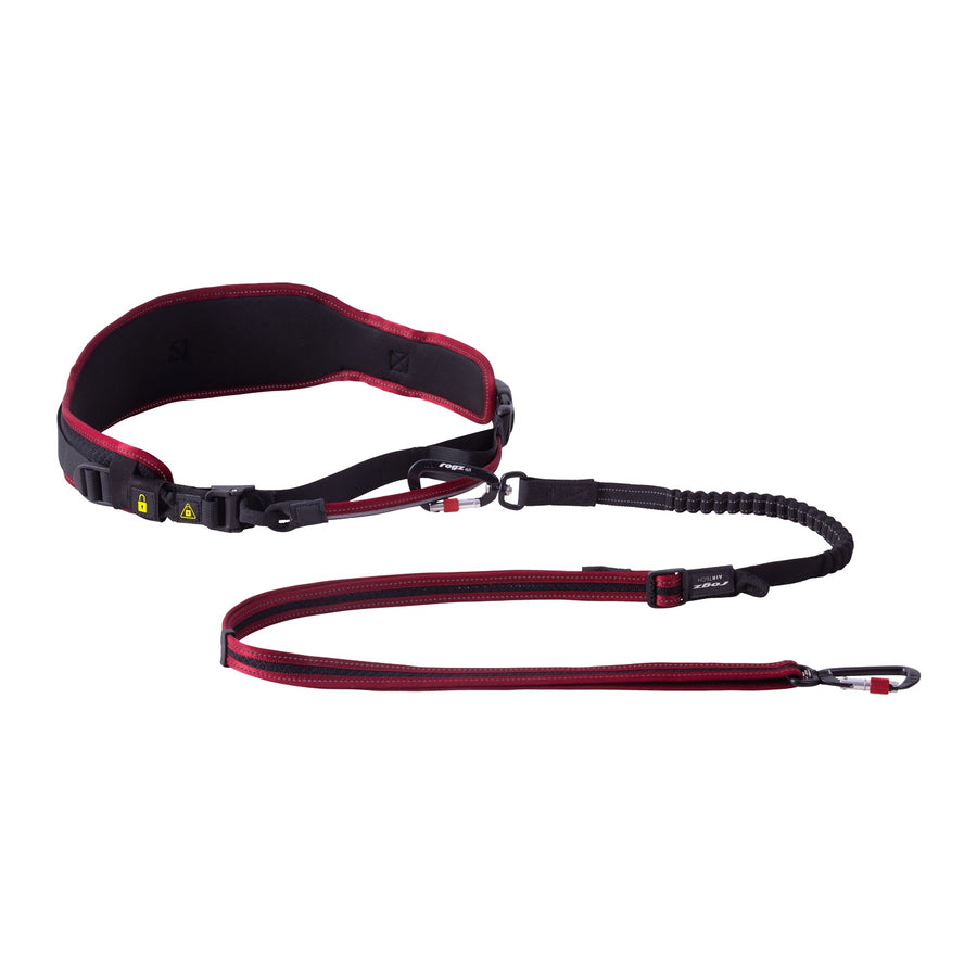Rogz Airtech Sport Belt & Lead Rock Red Small/medium