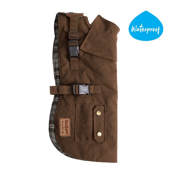 Kazoo Dog Rug Aussie Oilskin Brown [:33cm]